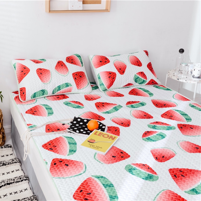 91家纺网 家纺一手货源 找家纺 一米阳光 2019新款冰丝空调软席 清凉西瓜