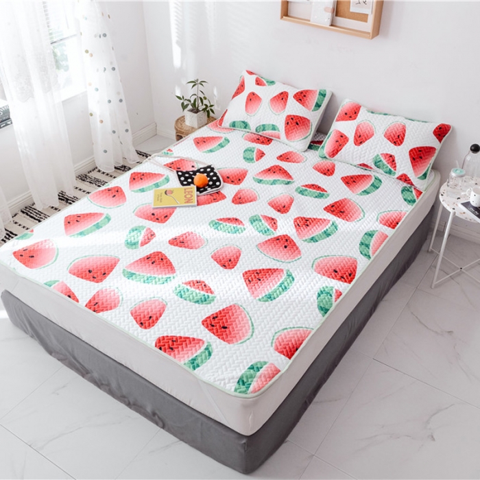 91家纺网 家纺一手货源 找家纺 一米阳光 2019新款冰丝空调软席 清凉西瓜