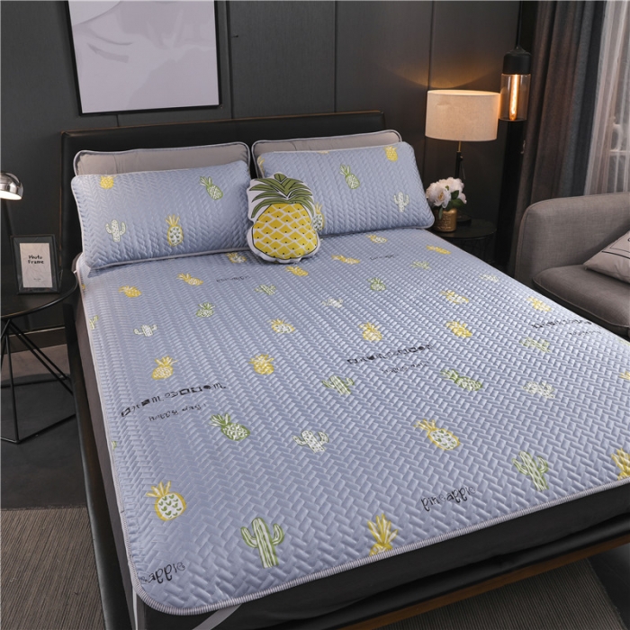 91家纺网 家纺一手货源 找家纺 一米阳光 2019新款冰丝空调软席 仙人掌