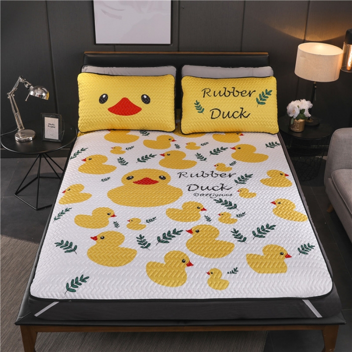 91家纺网 家纺一手货源 找家纺 一米阳光 2019新款冰丝空调软席 ins小鸭