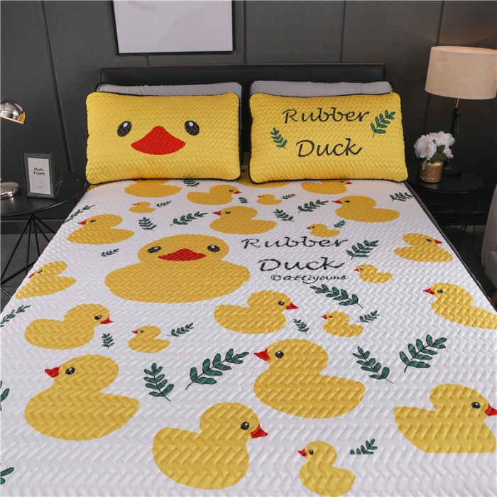 91家纺网 家纺一手货源 找家纺 一米阳光 2019新款冰丝空调软席 ins小鸭