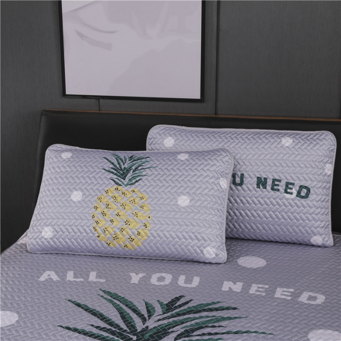 91家纺网 家纺一手货源 找家纺 一米阳光 2019新款冰丝空调软席 北欧菠萝