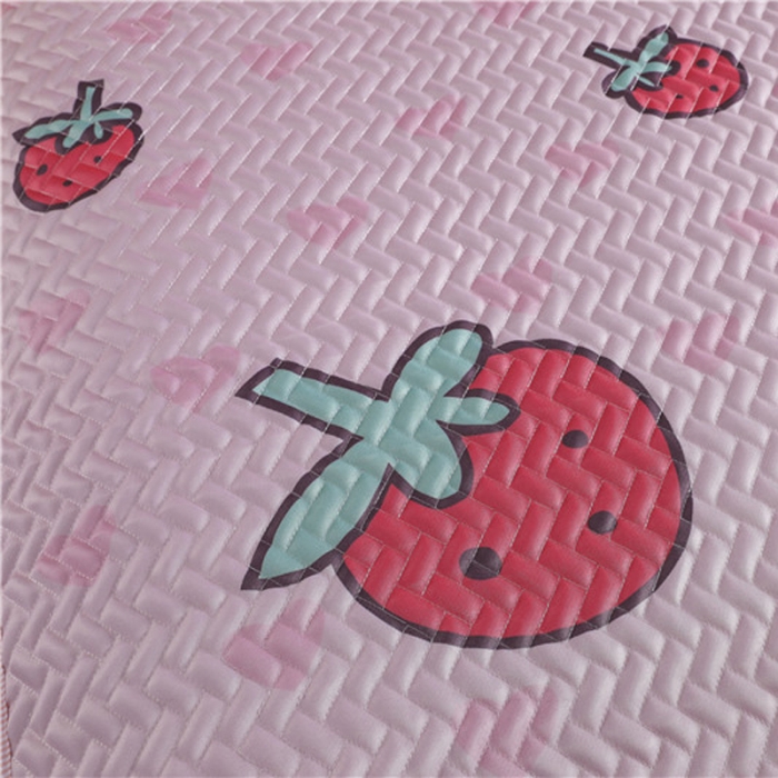 91家纺网 家纺一手货源 找家纺 一米阳光 2019新款冰丝空调软席 草莓小姐