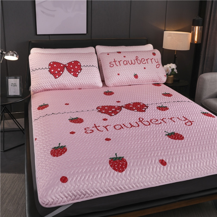 91家纺网 家纺一手货源 找家纺 一米阳光 2019新款冰丝空调软席 蝴蝶结