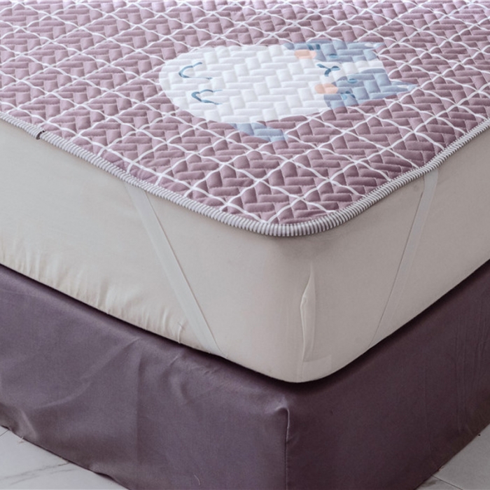 91家纺网 家纺一手货源 找家纺 一米阳光 2019新款冰丝空调软席 猫咪