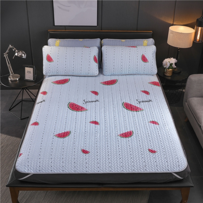 91家纺网 家纺一手货源 找家纺 一米阳光 2019新款冰丝空调软席 西瓜派对