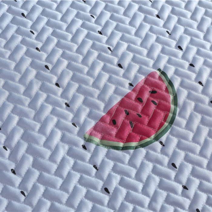 91家纺网 家纺一手货源 找家纺 一米阳光 2019新款冰丝空调软席 西瓜派对