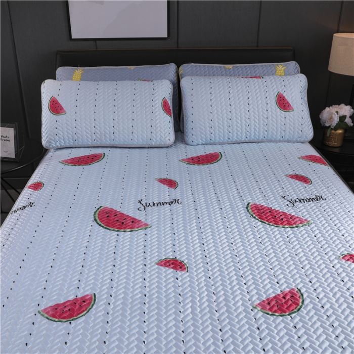 91家纺网 家纺一手货源 找家纺 一米阳光 2019新款冰丝空调软席 西瓜派对