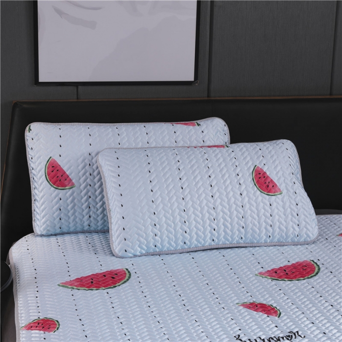 91家纺网 家纺一手货源 找家纺 一米阳光 2019新款冰丝空调软席 西瓜派对