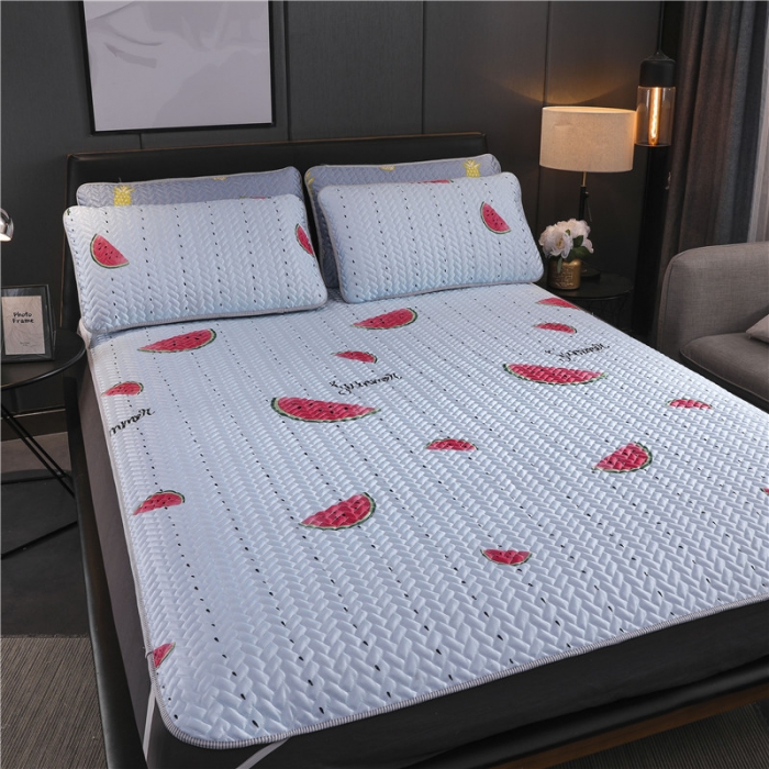 91家纺网 家纺一手货源 找家纺 一米阳光 2019新款冰丝空调软席 西瓜派对