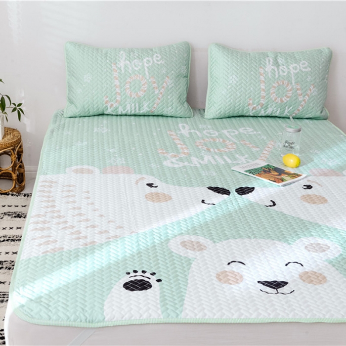 91家纺网 家纺一手货源 找家纺 一米阳光 2019新款冰丝空调软席 雪乐园