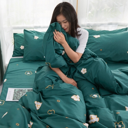 91家纺网 家纺一手货源 找家纺 （总）一米阳光 2019新款泫雅风全棉13070四件套