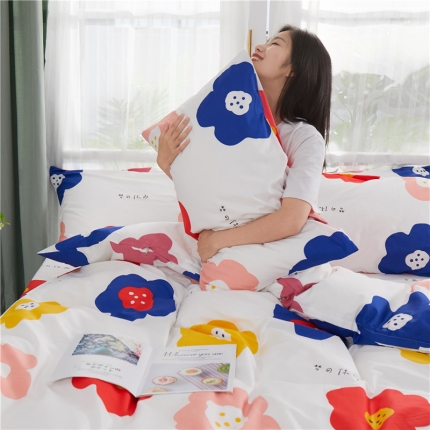 91家纺网 家纺一手货源 找家纺 （总）一米阳光 2019新款泫雅风全棉13070四件套