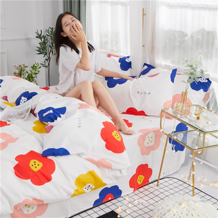 91家纺网 家纺一手货源 找家纺 一米阳光 2019新款泫雅风全棉13070四件套 晴天