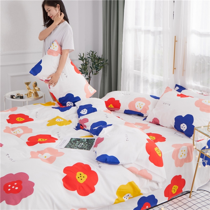 91家纺网 家纺一手货源 找家纺 一米阳光 2019新款泫雅风全棉13070四件套 晴天