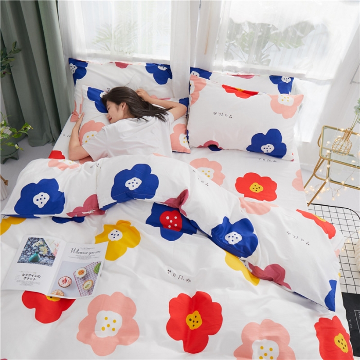 91家纺网 家纺一手货源 找家纺 一米阳光 2019新款泫雅风全棉13070四件套 晴天