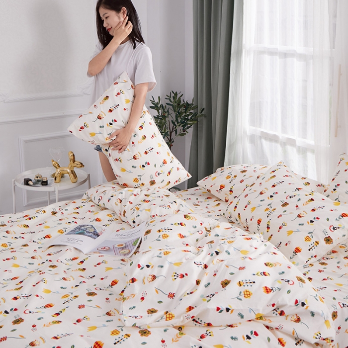 91家纺网 家纺一手货源 找家纺 一米阳光 2019新款泫雅风全棉13070四件套 晓枝