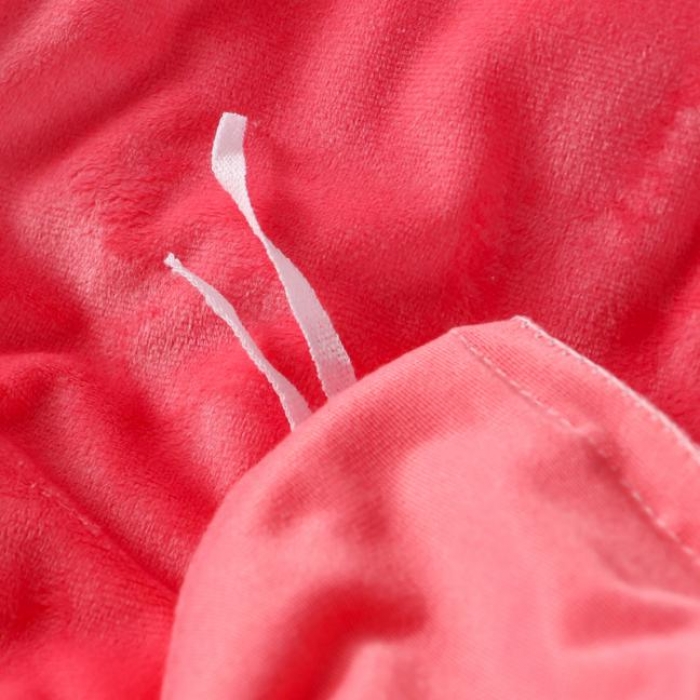 91家纺网 家纺一手货源 找家纺 一米阳光 2019新款A棉B纯色绒四件套 草莓