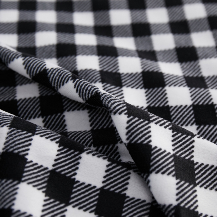 91家纺网 家纺一手货源 找家纺 （总）一米阳光 2019新款A棉B格子绒四件套