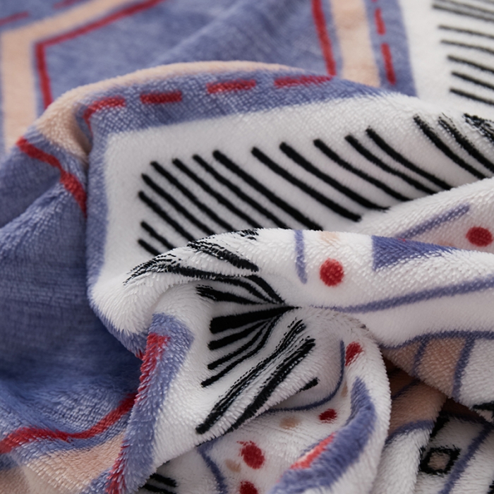 91家纺网 家纺一手货源 找家纺 一米阳光 2019新款法莱绒四件套 波西米亚