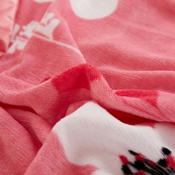 91家纺网 家纺一手货源 找家纺 一米阳光 2019新款法莱绒四件套 玛奇朵