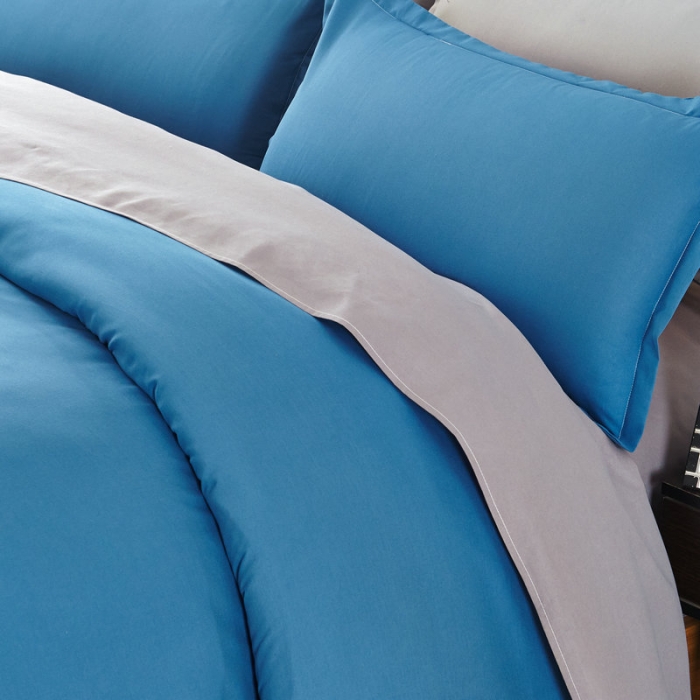 91家纺网 家纺一手货源 找家纺 （总）贝拉梦 全活性芦荟棉纯色双拼四件套