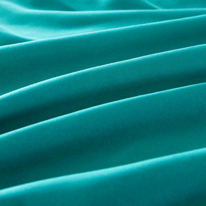 91家纺网 家纺一手货源 找家纺 贝拉梦 全活性芦荟棉纯色双拼四件套 纯色湖绿