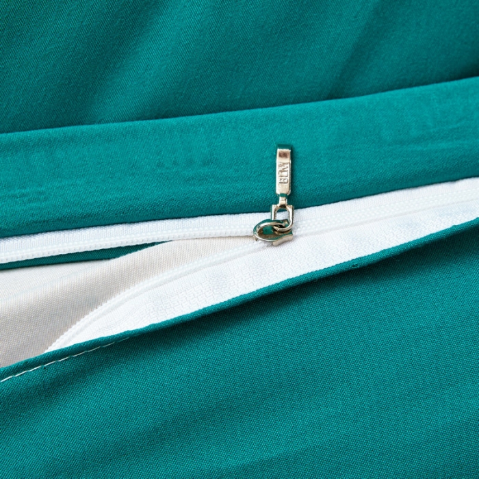 91家纺网 家纺一手货源 找家纺 贝拉梦 全活性芦荟棉纯色双拼四件套 纯色湖绿