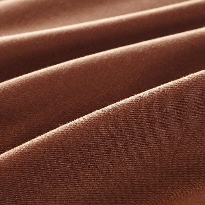 91家纺网 家纺一手货源 找家纺 贝拉梦 全活性芦荟棉纯色双拼四件套 纯色咖啡