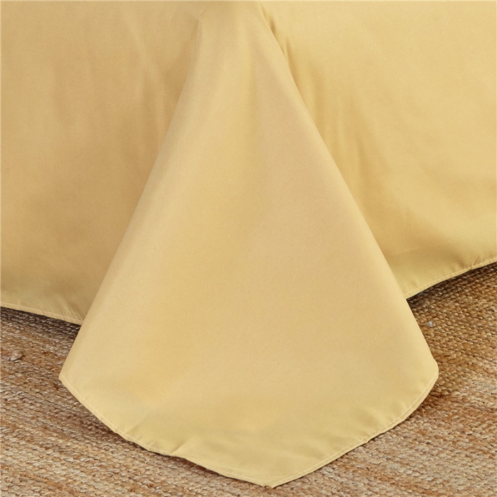 91家纺网 家纺一手货源 找家纺 贝拉梦 全活性芦荟棉纯色双拼四件套 纯色驼色