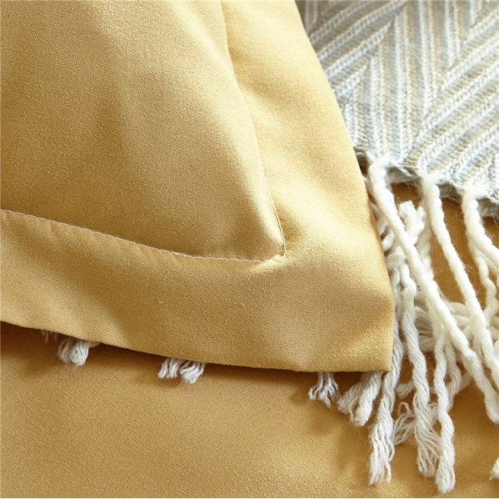 91家纺网 家纺一手货源 找家纺 贝拉梦 全活性芦荟棉纯色双拼四件套 纯色驼色