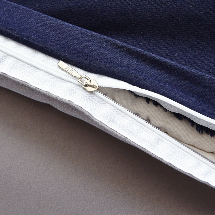 91家纺网 家纺一手货源 找家纺 贝拉梦 全活性芦荟棉纯色双拼四件套 卡其灰