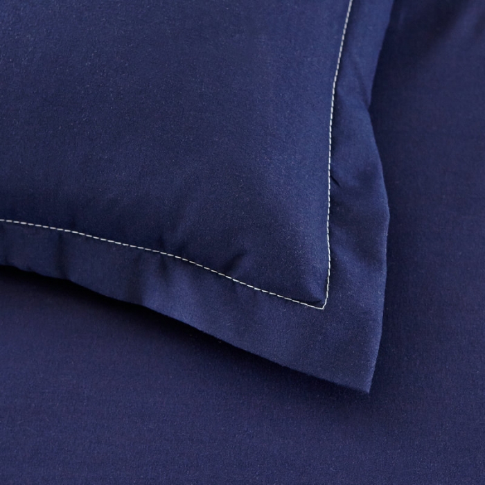 91家纺网 家纺一手货源 找家纺 贝拉梦 全活性芦荟棉纯色双拼四件套 卡其灰