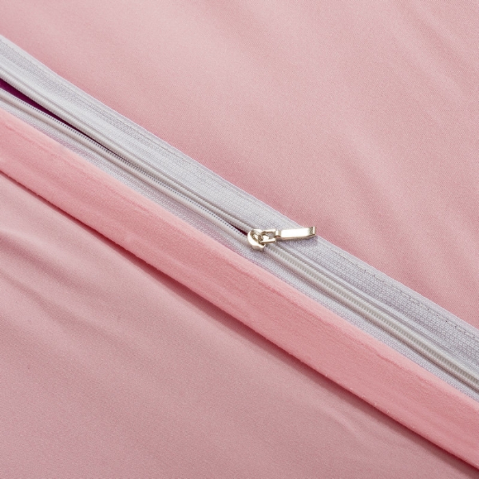 91家纺网 家纺一手货源 找家纺 贝拉梦 全活性芦荟棉纯色双拼四件套 魅紫玉