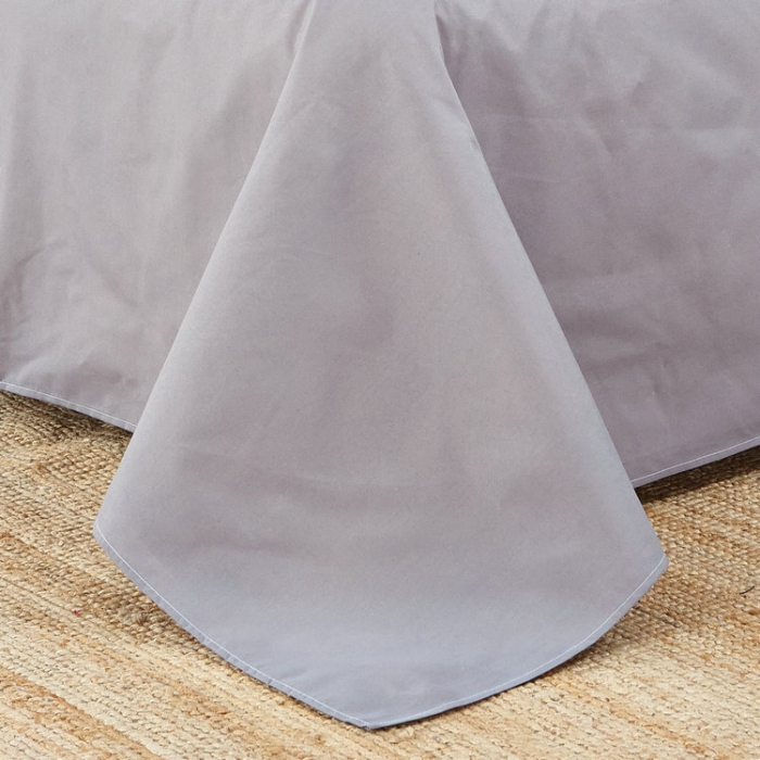 91家纺网 家纺一手货源 找家纺 贝拉梦 全活性芦荟棉纯色双拼四件套 烟熏灰