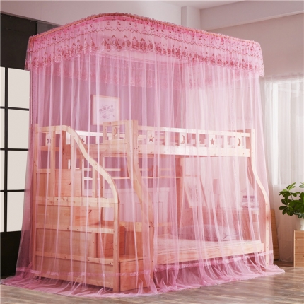 91家纺网 家纺一手货源 找家纺 卓尔居 1802U型导轨蚊帐轨道宫廷落地 红