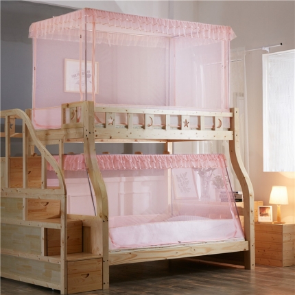 91家纺网 家纺一手货源 找家纺 (总)卓尔居 1803子母床拉链坐床上下铺分体蚊帐