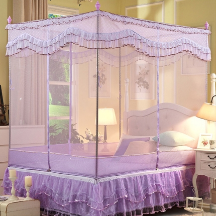 91家纺网 家纺一手货源 找家纺 (总)卓尔居坐床拉链三开门方顶1.5m1.8米蒙古包永不断货