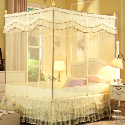 91家纺网 家纺一手货源 找家纺 (总)卓尔居坐床拉链三开门方顶1.5m1.8米蒙古包永不断货