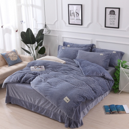 91家纺网 家纺一手货源 找家纺 （总）卓尔居 法莱绒水晶绒魔法绒四件套