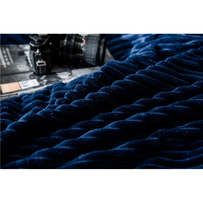 91家纺网 家纺一手货源 找家纺 卓尔居 魔法绒四件套 藏青