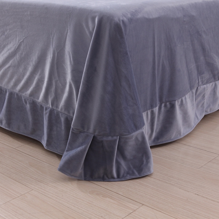 91家纺网 家纺一手货源 找家纺 卓尔居 魔法绒四件套 灰