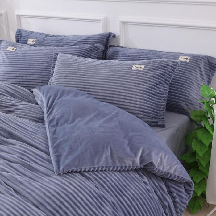 91家纺网 家纺一手货源 找家纺 卓尔居 魔法绒四件套 灰