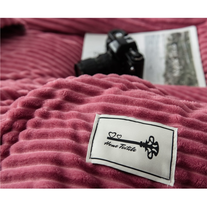 91家纺网 家纺一手货源 找家纺 卓尔居 魔法绒四件套 枣红