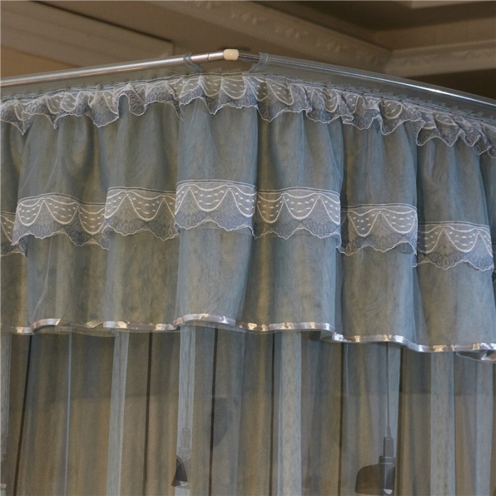 91家纺网 家纺一手货源 找家纺 卓尔居 印花伸缩钓鱼竿蚊帐美好未来系列 淡灰