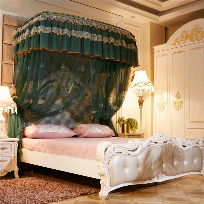 91家纺网 家纺一手货源 找家纺 卓尔居 印花伸缩钓鱼竿蚊帐美好未来系列 蓝