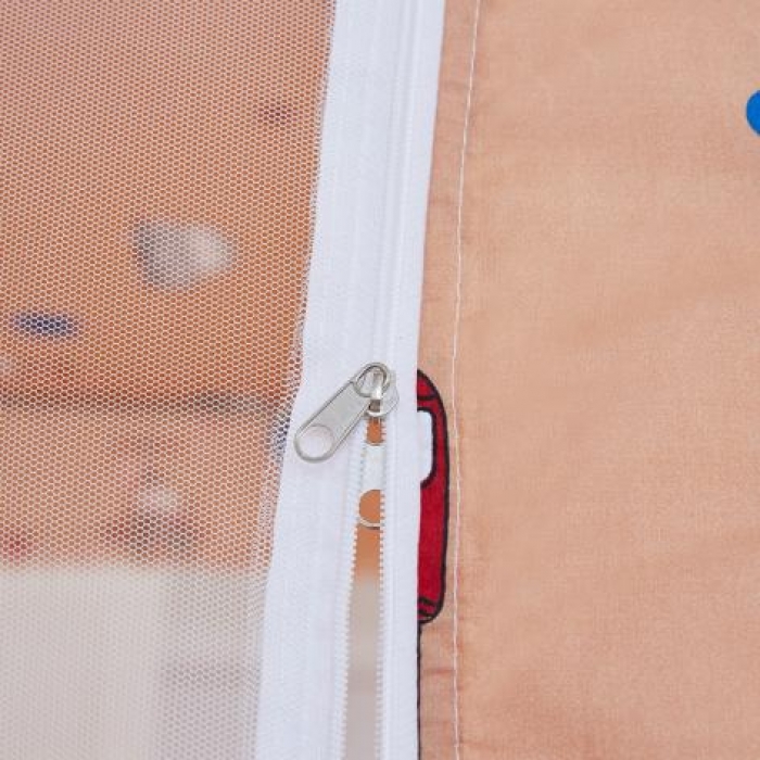 91家纺网 家纺一手货源 找家纺 卓尔居系绳款子母床上下铺蚊帐学生床帘一体蚊帐遮光蚊帐可爱汽车