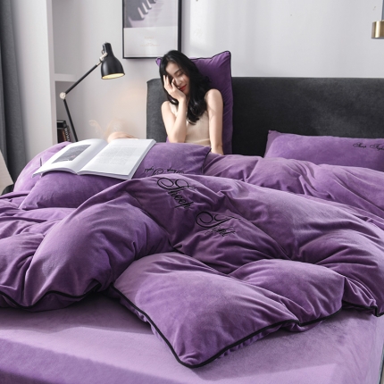 91家纺网 家纺一手货源 找家纺 （总）卓尔居 简约保暖珊瑚绒宝宝绒四件套法莱绒水晶绒牛奶绒