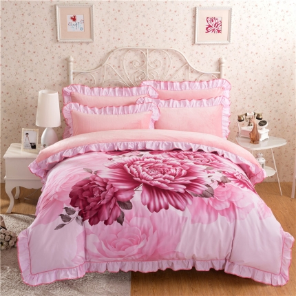 91家纺网 家纺一手货源 找家纺 (总)意尚风情 0920 韩版磨毛加厚 水晶绒四件套