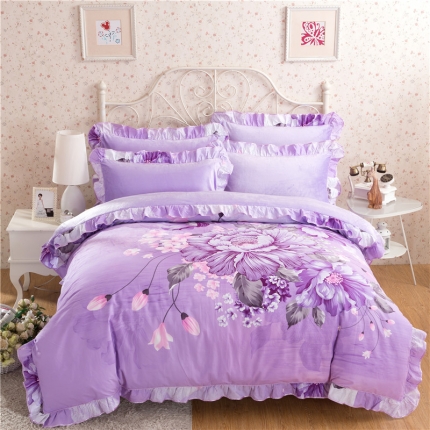 91家纺网 家纺一手货源 找家纺 (总)意尚风情 0920 韩版磨毛加厚 水晶绒四件套